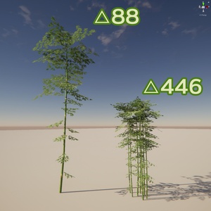 竹の３Dモデル（４種） 缩略图 3