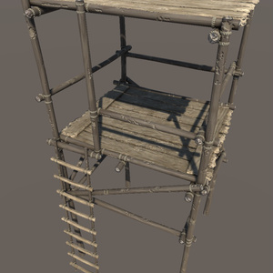 櫓（やぐら）の３Dモデル 缩略图 4