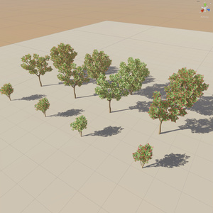 【unity】椿木の３Dモデル 缩略图 5