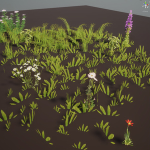 花と草の３Dモデル（17種類） 缩略图 6