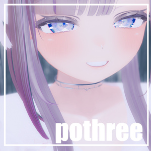 【無料配布】シルバーチョーカー【VRChat】