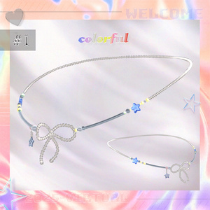 「無料有🎀リボンビーズネックレス【全色セット200円】」 缩略图 2