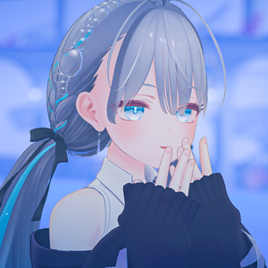 【透明】ラムネ対応/5アバター対応しずく硝子アクセサリー2点セット【VRChat】 缩略图 4