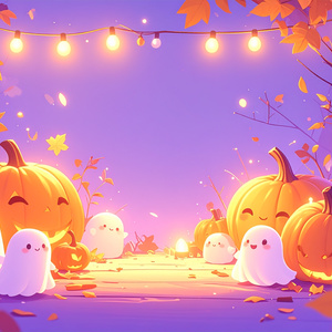 ハロウィン背景素材 10枚セット｜Halloween デザイン背景・SNS・イベント素材