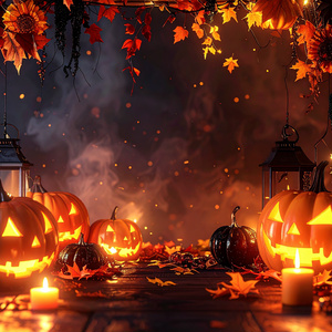 ハロウィン幻想背景素材 10枚セット｜ダークファンタジー・Halloween デジタル素材