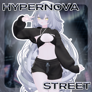 【VRChat向け】ハイパーノヴァ・ストリート・セット /Hypernova_Street_Set