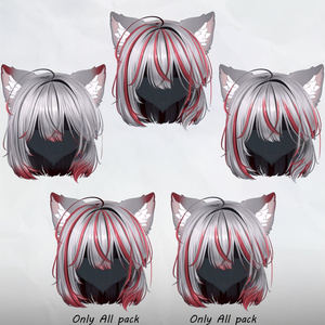 ねこタイドボブヘア_Hair mask gradation&highlights 缩略图 2