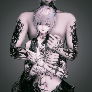 Mellow Glossy Tattoo Texture for Shinra&Minase 缩略图 2