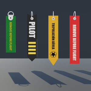 Remove Before Flight Keychains