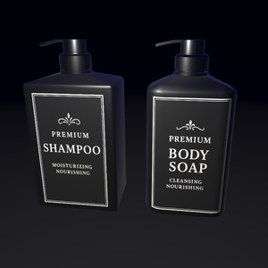 【3Dモデル】シャンプーとボディソープ / Shampoo&Bodysoap