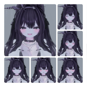 【Chocolat-ショコラ】Face-BlendShape + 表情13種類 + Animation→Sceneが楽になるツール 缩略图 3