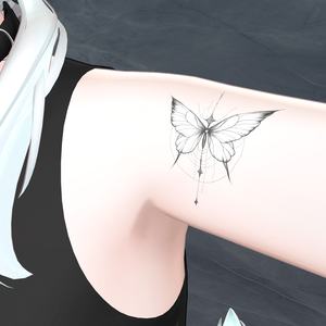 Butterfly – 透過アートタトゥー素材