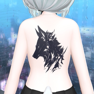 Lone Wolf｜Echo of Light – Blackwork Tattoo 缩略图 6