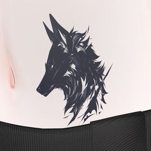 Lone Wolf｜Echo of Light – Blackwork Tattoo 缩略图 7