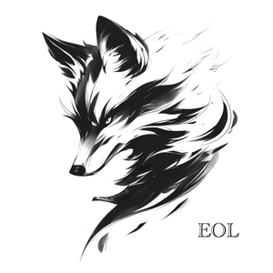 Echo of Light –　Fox Profile Tattoo Flash