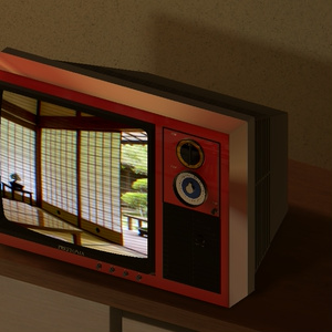 昔ながらのブラウン管テレビ 缩略图 3