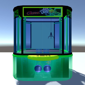 【3Dモデル】中に入れる！半透明クレーンゲーム【UnityPackage】