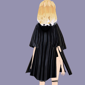 【Vroidカスタムアイテム】Noir Reverie ワンピース【Xwear】 缩略图 5