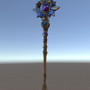✨ Celestial Scepter ― 魔法のステッキ3Dモデル ✨ 缩略图 3