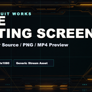 【無料】Cyber Amber Free Waiting Screen / OBS向け待機画面