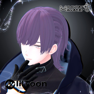 平成編み込みウルフヘア【VRC Hair】【14アバター対応】