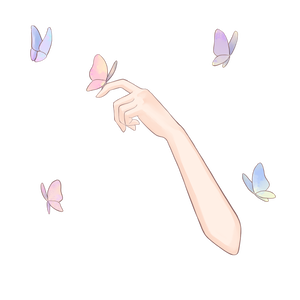 蝶がとまる素材🦋