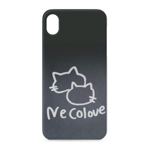 Necolove イラストロゴ旧2匹のねこ　iPhoneケース(XR〜11ProMax)