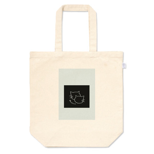 Necolove イラストロゴ新2匹のねこ　トートバッグ(2サイズ全2種)