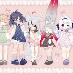 チューリップリボンワンピース【複数アバター対応】 缩略图 4