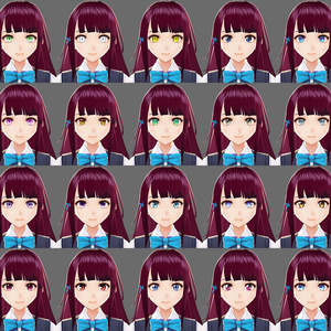 【VRoid】瞳テクスチャセットVol.2【20種類】