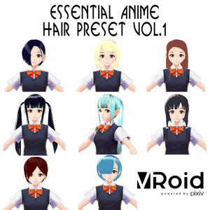 【VRoid】ヘアプリセットVol.1
