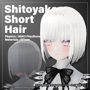 【VRC向け髪型】しとやかショートヘア / Shitoyaka Short Hair 缩略图 2