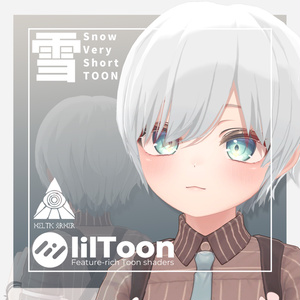 【VRC向け髪型】スノウベリーショート（TOON） / Snow Very Short Hair : Toon 缩略图 6