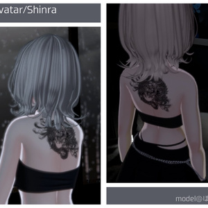 【Tatoo texture】龍タトゥーテクスチャ  デカール  複数デザインセット 1部アバター背中対応あり 缩略图 4