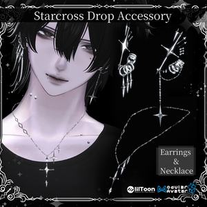 【複数アバター対応】Starcross Drop Accessory【VRChat想定】