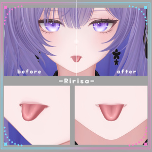 【複数アバター対応】口内カラーアップテクスチャ Make up texture 缩略图 14
