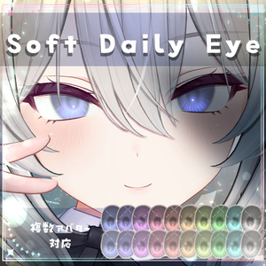 【複数アバター対応】Soft Daily Eye  texture　アイテクスチャ 缩略图 1