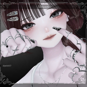 ★SALE★【複数アバター対応】-Ring Set- Veil Thorn 【VRChat想定】 缩略图 15