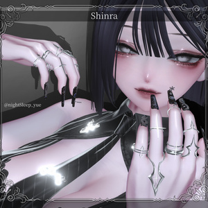 ★SALE★【複数アバター対応】-Ring Set- Veil Thorn 【VRChat想定】 缩略图 10