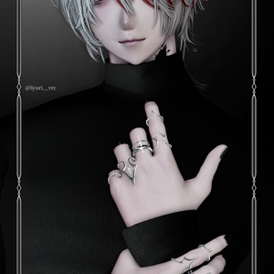 ★SALE★【複数アバター対応】-Ring Set- Veil Thorn 【VRChat想定】 缩略图 5