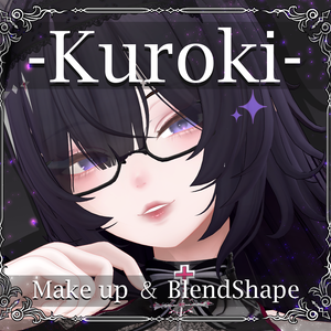 【黑见/Kuroki】メイク テクスチャ01 Makeup Texture& Blendshape
