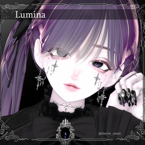 ★SALE★【複数アバター対応】Crux Face Chain Set【VRChat想定】 缩略图 4