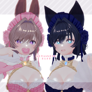 オリジナル3Dモデル「 NERU_NENE ネルネネ 」