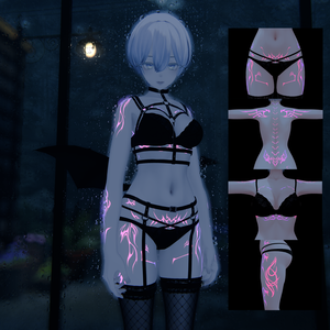 Shinra 森羅 Succubo Tattoos Emission 入れ墨 *テクスチャ* / HD 