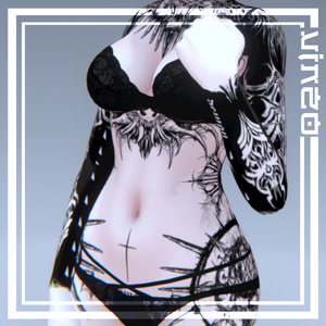 Shinra Demon Tattoos 入れ墨 *テクスチャ* モデル「森羅」/HD
