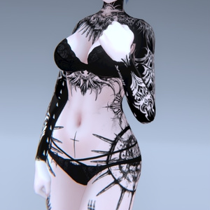 Shinra Demon Tattoos 入れ墨 *テクスチャ* モデル「森羅」/HD 缩略图 3