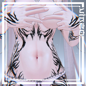Maya Gothic Tattoos 入れ墨 *テクスチャ* モデル「舞夜」/HD