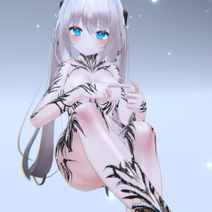 Maya Gothic Tattoos 入れ墨 *テクスチャ* モデル「舞夜」/HD 缩略图 4