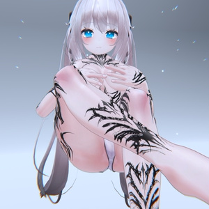 Maya Gothic Tattoos 入れ墨 *テクスチャ* モデル「舞夜」/HD 缩略图 3