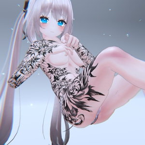 Maya Flower Tattoos 入れ墨 *テクスチャ* モデル「舞夜」/HD 缩略图 4